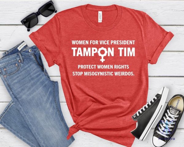 Tampon Tim Crewneck Tee Shirt Women For Vice President Tim Walz Shirt Tim Walz Flannel Shirt riracha 4