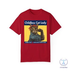 Childless Cat Lady Shirt Harris 2024 T Shirt Kamala Harris Tshirt Childless Cat Lady Shirt riracha 4