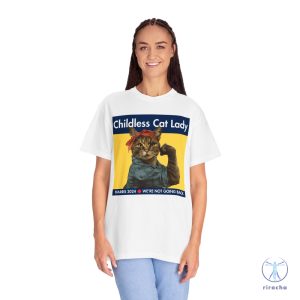 Childless Cat Lady Shirt Harris 2024 T Shirt Kamala Harris Tshirt Childless Cat Lady Shirt riracha 5