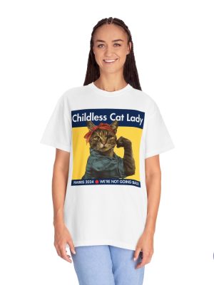 Childless Cat Lady Shirt Harris 2024 T Shirt Kamala Harris Tshirt Childless Cat Lady Shirt riracha 5