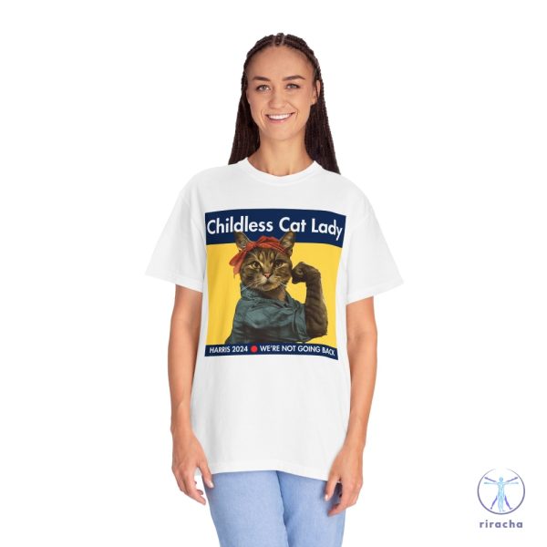 Childless Cat Lady Shirt Harris 2024 T Shirt Kamala Harris Tshirt Childless Cat Lady Shirt riracha 5