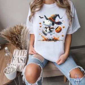 Snoopy Halloween Watercolor Shirt Snoopy Dog Sweater Funny Snoopy Shirt Snoopy Halloween Shirt riracha 2