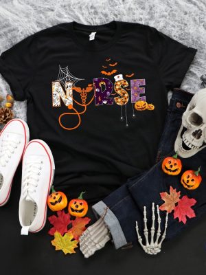 Halloween Nurse Shirt Halloween Nursing Shirt Nurse Fall Shirt Nurse Halloween riracha 3