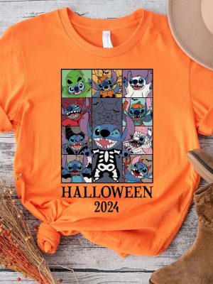 Stitch Halloween 2024 T Shirt Stitch Ghost Tee Halloween Vibe Sweater Disney Halloween Sweatshirt riracha 3