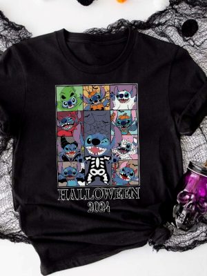 Stitch Halloween 2024 T Shirt Stitch Ghost Tee Halloween Vibe Sweater Disney Halloween Sweatshirt riracha 5