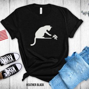 2024 Election Cat T Shirt Political Satire Tee Childless Cat Lady Shirt Funny Election Shirt riracha 3