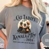 Halloween Cat Lady Shirt Funny Kamala Harris 2024 Shirt Democrat Shirt Election 2024 Vote Blue riracha 1