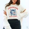 Childless Cat Lady Shirt Kamala Harris 2024 Tee Vote Blue Shirt 2024 Election Tee riracha 2