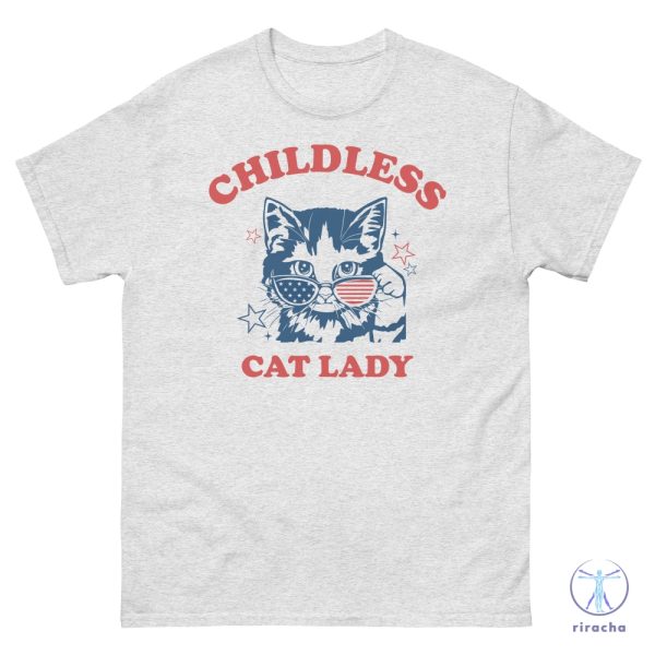 Childless Cat Lady Shirt Kamala Harris 2024 Tee Vote Blue Shirt 2024 Election Tee riracha 7