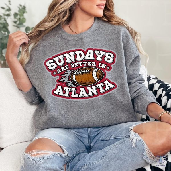 Vintage Sunday Are Better In Atlanta T Shirt Atlanta Falcons Shirt Ideal For Game Day riracha 1