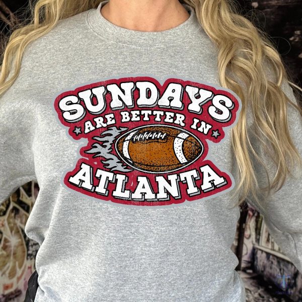 Vintage Sunday Are Better In Atlanta T Shirt Atlanta Falcons Shirt Ideal For Game Day riracha 3