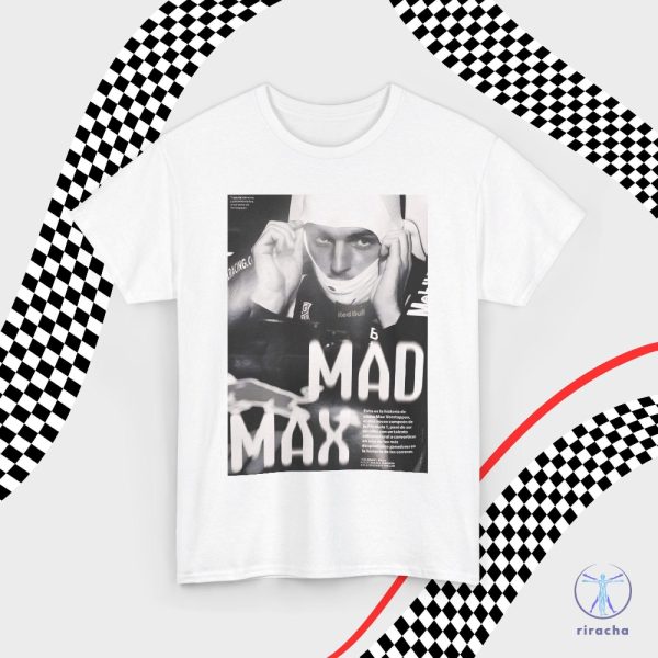 Max Verstappen Vintage Style F1 T Shirt Mad Max Formula One Tee Redbull Racing Gift Tee riracha 2