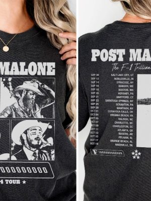 Vintage Post Malone Shirt Post Malone The F1 Trillion Album Shirt Post Malone F1 Trillion Album Shirt riracha 4