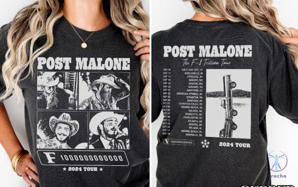 Vintage Post Malone Shirt Post Malone The F1 Trillion Album Shirt Post Malone F1 Trillion Album Shirt riracha 4