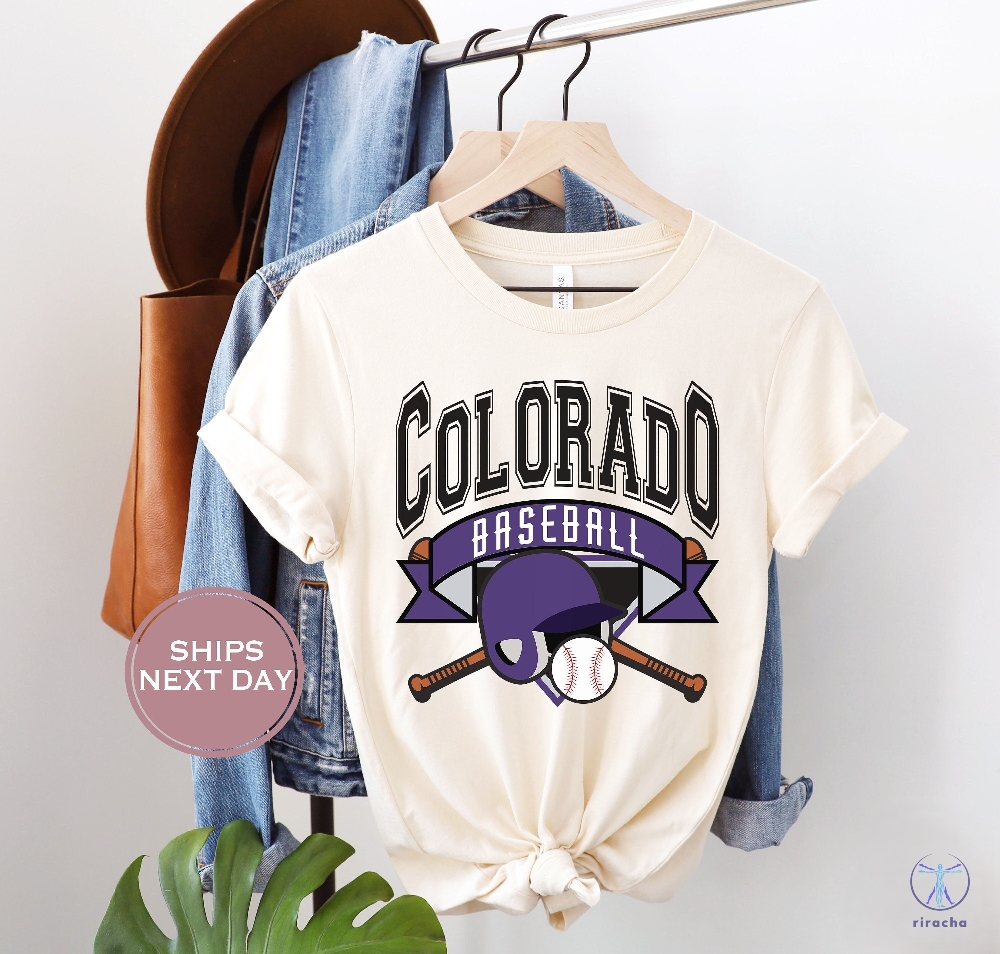 Colorado Baseball Shirt Retro Colorado Baseball Throwback Colorado T Shirt Colorado Rockies Shirt