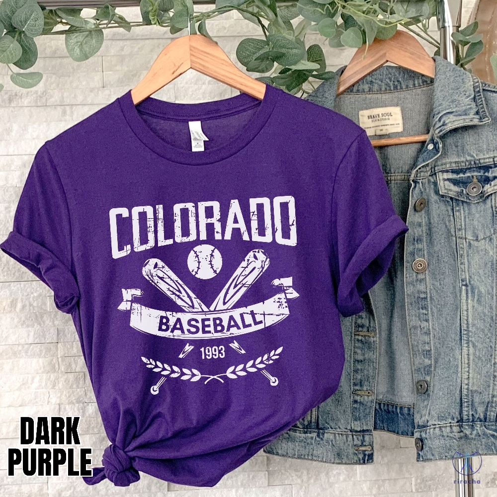 Vintage Style Colorado Baseball Apparel Colorado Rockies Shirt