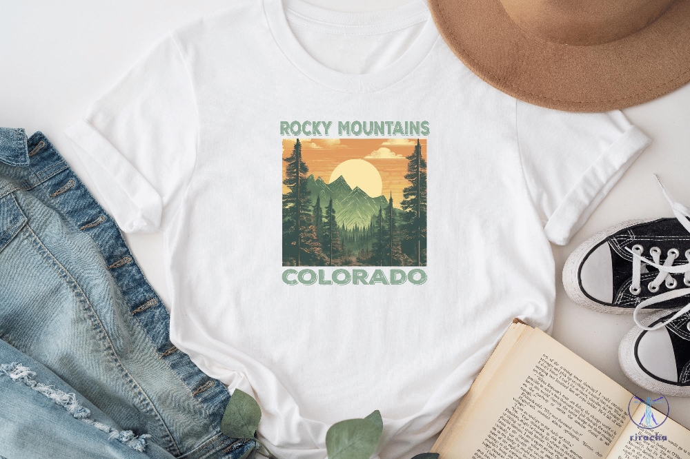 Colorado National Park Shirt Rocky Mountains T Shirt Colorado Graphic Shirt Colorado Rockies Shirt