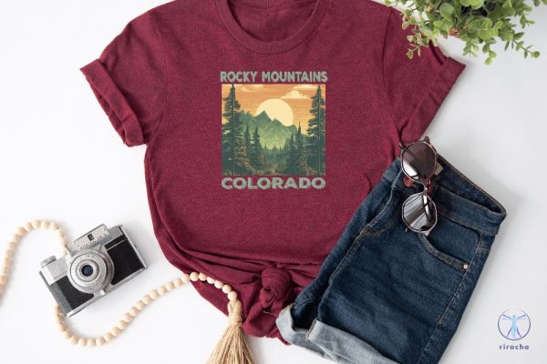 Colorado National Park Shirt Rocky Mountains T Shirt Colorado Graphic Shirt Colorado Rockies Shirt riracha 7