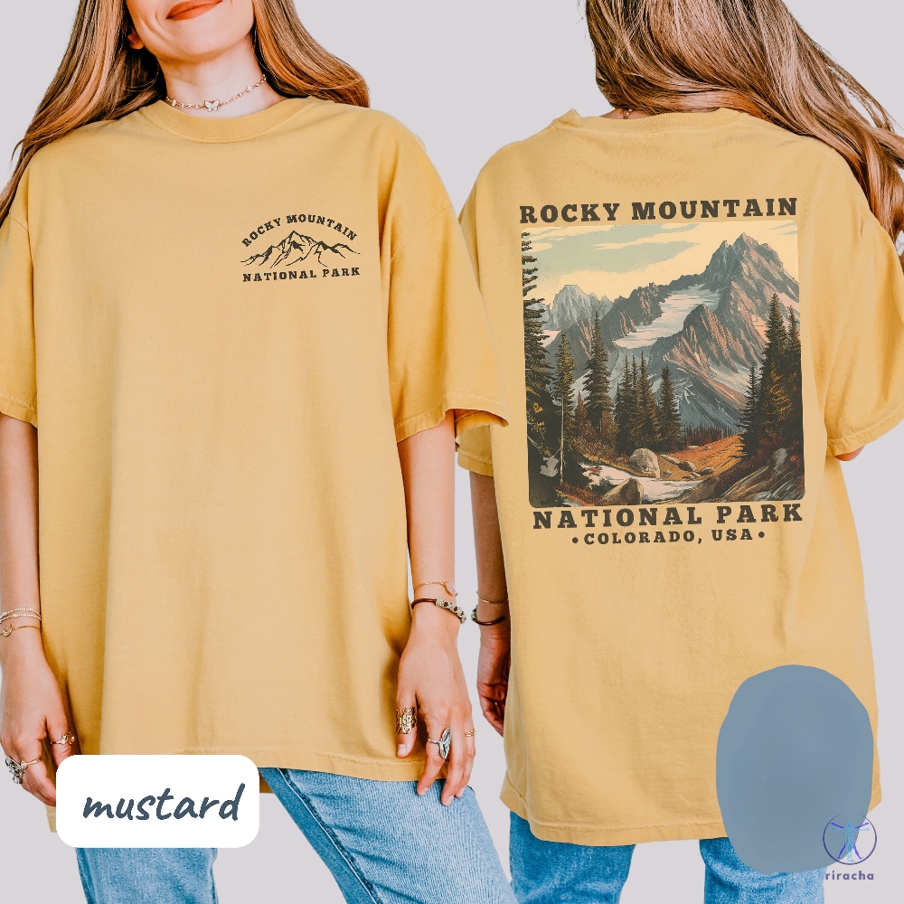 Rocky Mountain National Park Shirt Granola Girl Shirt Respect Our Parks 63 Parks Crew Vintage Colorado Tee