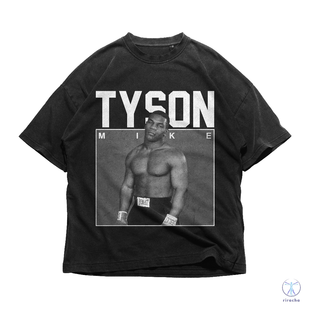 Mike Tyson T Shirt Boxing Graphic Tee Vintage Streetwear Autographed T Shirt Mike Tyson T Shirt