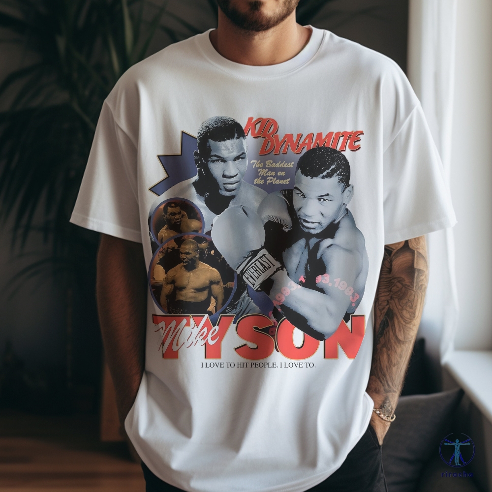 Retro Mike Tyson Bootleg T Shirt Vintage Boxing Graphic Tee Shirt Mike Tyson T Shirt