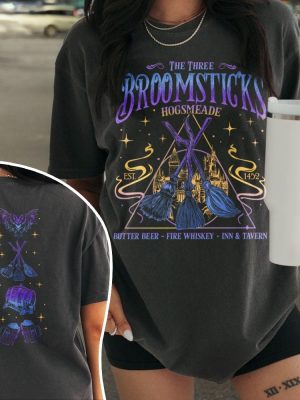 The Three Boomsticks Shirt Wizard Beer Shirt Broomstick Wizard Shirt Wizard World Shirt Bookish Shirt riracha 5