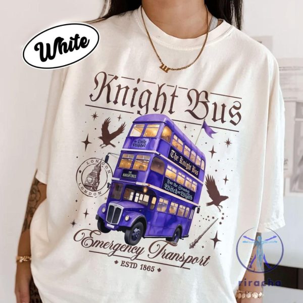 Wizard Magical Bus Shirt Emergency Transport T Shirt Wizard School Book Merch Gift For Book Lover riracha 1