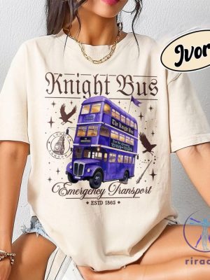 Wizard Magical Bus Shirt Emergency Transport T Shirt Wizard School Book Merch Gift For Book Lover riracha 2