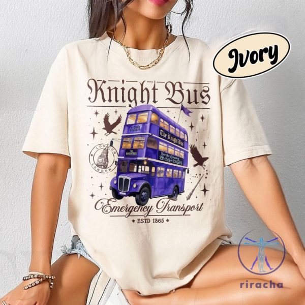 Wizard Magical Bus Shirt Emergency Transport T Shirt Wizard School Book Merch Gift For Book Lover riracha 2