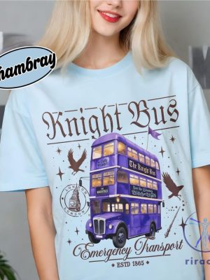 Wizard Magical Bus Shirt Emergency Transport T Shirt Wizard School Book Merch Gift For Book Lover riracha 3