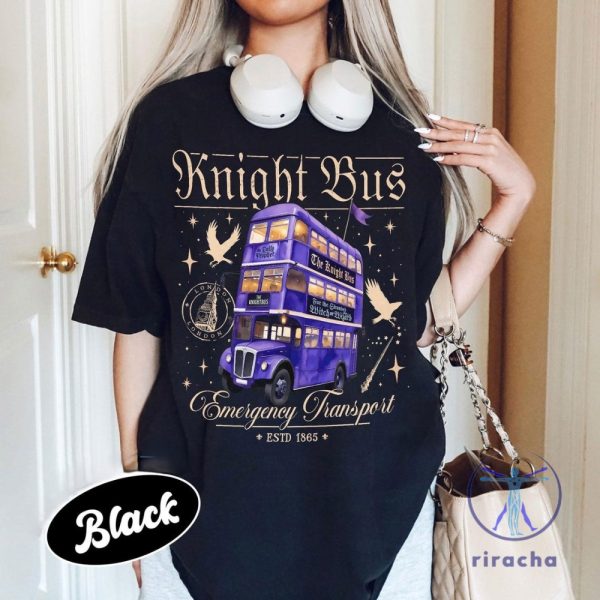 Wizard Magical Bus Shirt Emergency Transport T Shirt Wizard School Book Merch Gift For Book Lover riracha 4