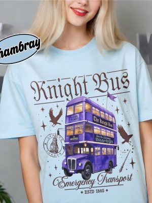 Wizard Magical Bus Shirt Emergency Transport T Shirt Wizard School Book Merch Gift For Book Lover riracha 6