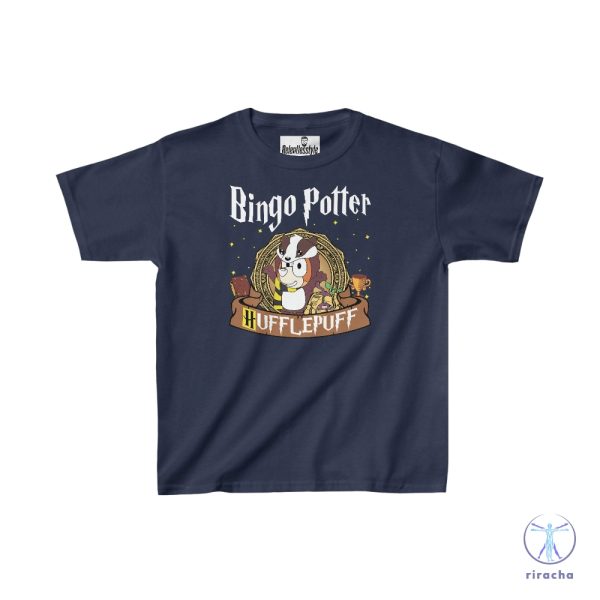 Bluey And Harry Potter Crossover Inspired Hufflepuff Shirt Magical Bluey Shirt riracha 1