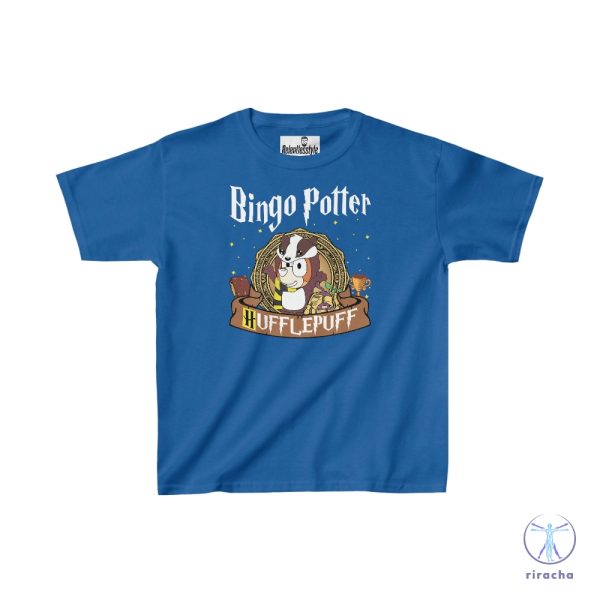 Bluey And Harry Potter Crossover Inspired Hufflepuff Shirt Magical Bluey Shirt riracha 2