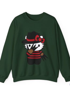 Halloween Hello Kitty Sweater Hello Kitty Crewneck Sweatshirt Hello Kitty Halloween Shirt riracha 3