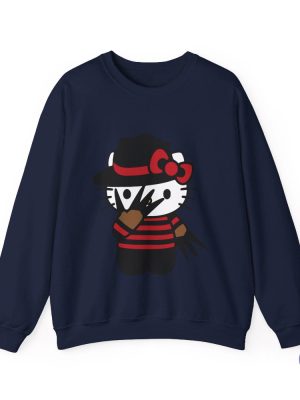 Halloween Hello Kitty Sweater Hello Kitty Crewneck Sweatshirt Hello Kitty Halloween Shirt riracha 4