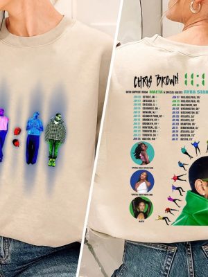 Chris Brown Shirt Chris Brown 11 11 Tour 2024 Shirt Chris Brown Breezy Shirt Chris Brown Graphic Shirt riracha 3