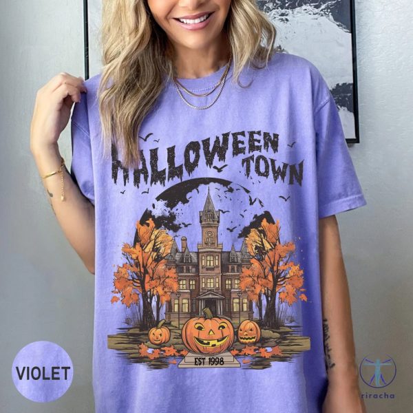 Halloweentown University Shirt Vintage Halloween Shirt Fall Autumn Season Shirt Halloweentown Shirt riracha 1