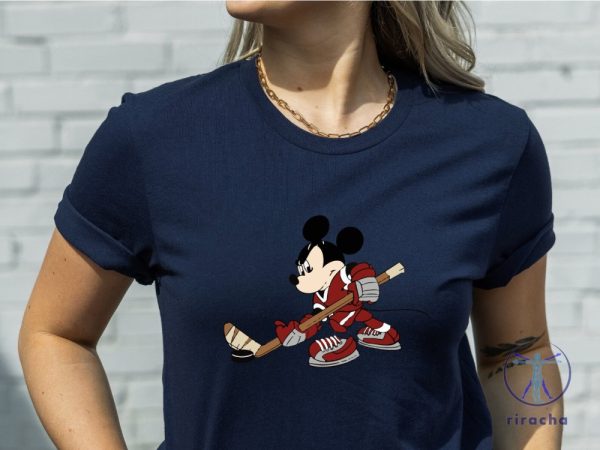 Mickey Mouse Hockey Shirt Hockey Shirt Funny Hockey Player Shirt riracha 1