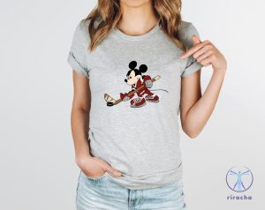 Mickey Mouse Hockey Shirt Hockey Shirt Funny Hockey Player Shirt riracha 2