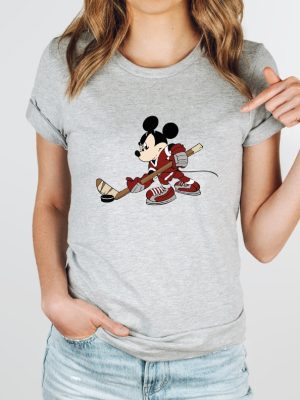 Mickey Mouse Hockey Shirt Hockey Shirt Funny Hockey Player Shirt riracha 2