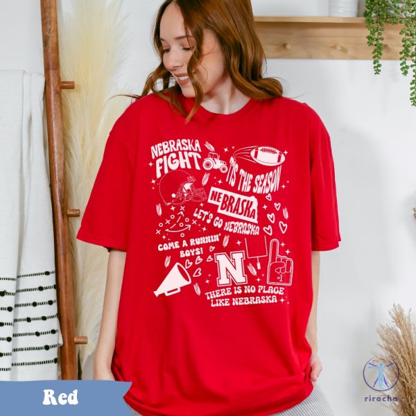 Oversized Nebraska Inspired Shirt Nebraska Football High School Football Shirt Nebraska Volleyball Shirt riracha 1