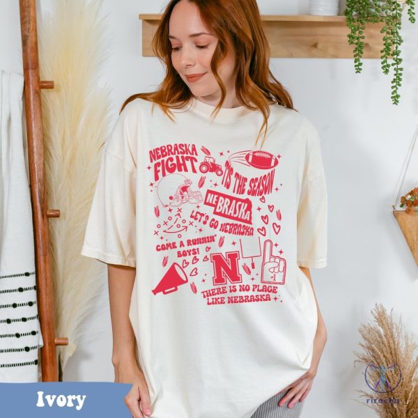 Oversized Nebraska Inspired Shirt Nebraska Football High School Football Shirt Nebraska Volleyball Shirt riracha 3