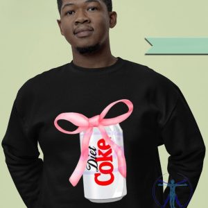 Diet Coke Soft Drink Pink Ribbon Bow Funny Shirt Pink Diet Coke Shirt riracha 3