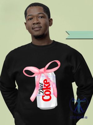 Diet Coke Soft Drink Pink Ribbon Bow Funny Shirt Pink Diet Coke Shirt riracha 3