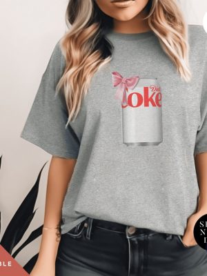 Diet Coke Can T Shirt I Need A Diet Coke Dietcoke Pink Bow Tshirt Pink Diet Coke Shirt riracha 2