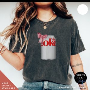 Diet Coke Can T Shirt I Need A Diet Coke Dietcoke Pink Bow Tshirt Pink Diet Coke Shirt riracha 3