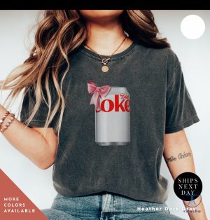 Diet Coke Can T Shirt I Need A Diet Coke Dietcoke Pink Bow Tshirt Pink Diet Coke Shirt riracha 3