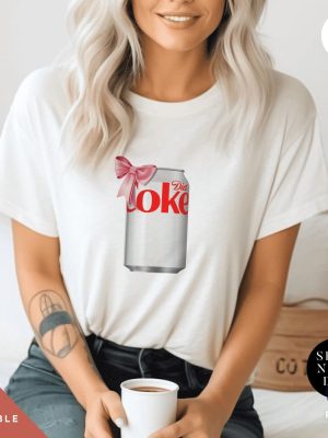 Diet Coke Can T Shirt I Need A Diet Coke Dietcoke Pink Bow Tshirt Pink Diet Coke Shirt riracha 4