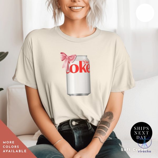 Diet Coke Can T Shirt I Need A Diet Coke Dietcoke Pink Bow Tshirt Pink Diet Coke Shirt riracha 7